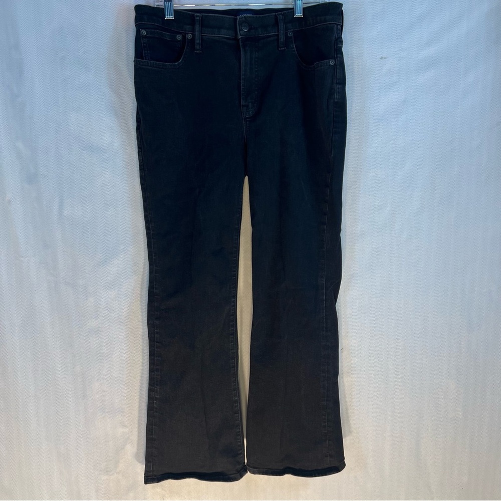 J. Crew Factory Black Boot Cut Jeans 5 Pocket Stretch 31 Petite